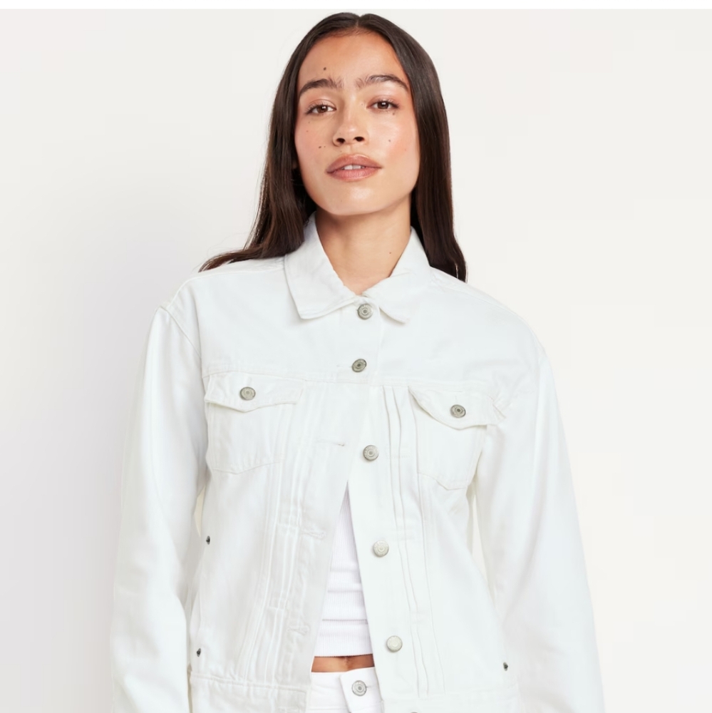 White denim jacket